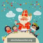 St Nicholas with children on world
