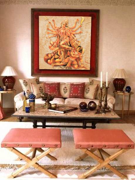 Durga Puja Home Decorating Design