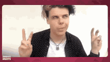 Air Quotes Yungblud GIF - AirQuotes Yungblud Tease GIFs