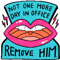 Not One More Day In Office Remove Him Sticker - Not One More Day In Office Remove Him Impeach Trump Stickers