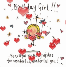 Happy Birthday Girl Beautiful GIF - HappyBirthdayGirl Beautiful Heart GIFs