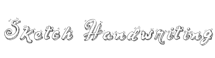 Sketch Handwriting  Free Fonts Download