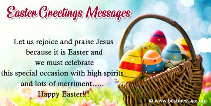 Easter Greetings Messages Image, Photo