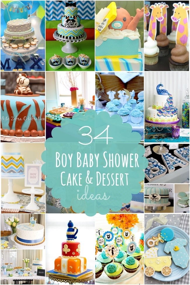 boy baby shower cakes and desserts