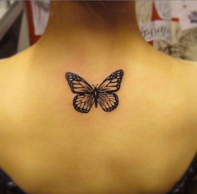butterfly tattoo designs in black ink