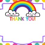 FREE Printable Rainbow Invitation Template + Thank You Card