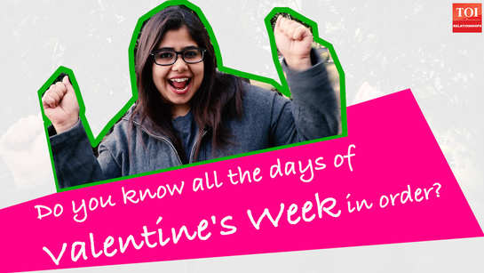 Do you know the days of Valentine's Week in order?