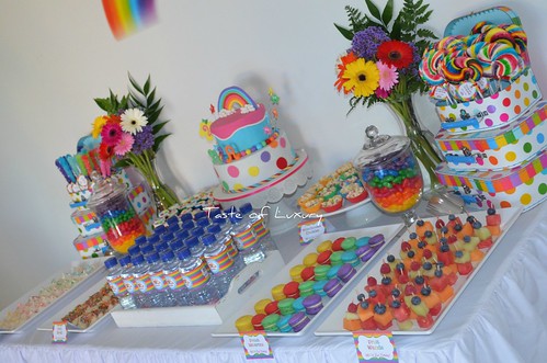 Rainbow Party Table by Taste of Luxury
