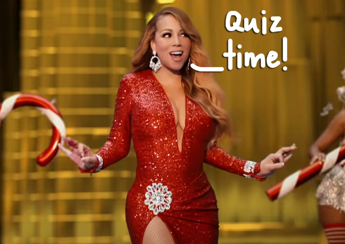 Mariah Carey guess Christmas pop songs quiz