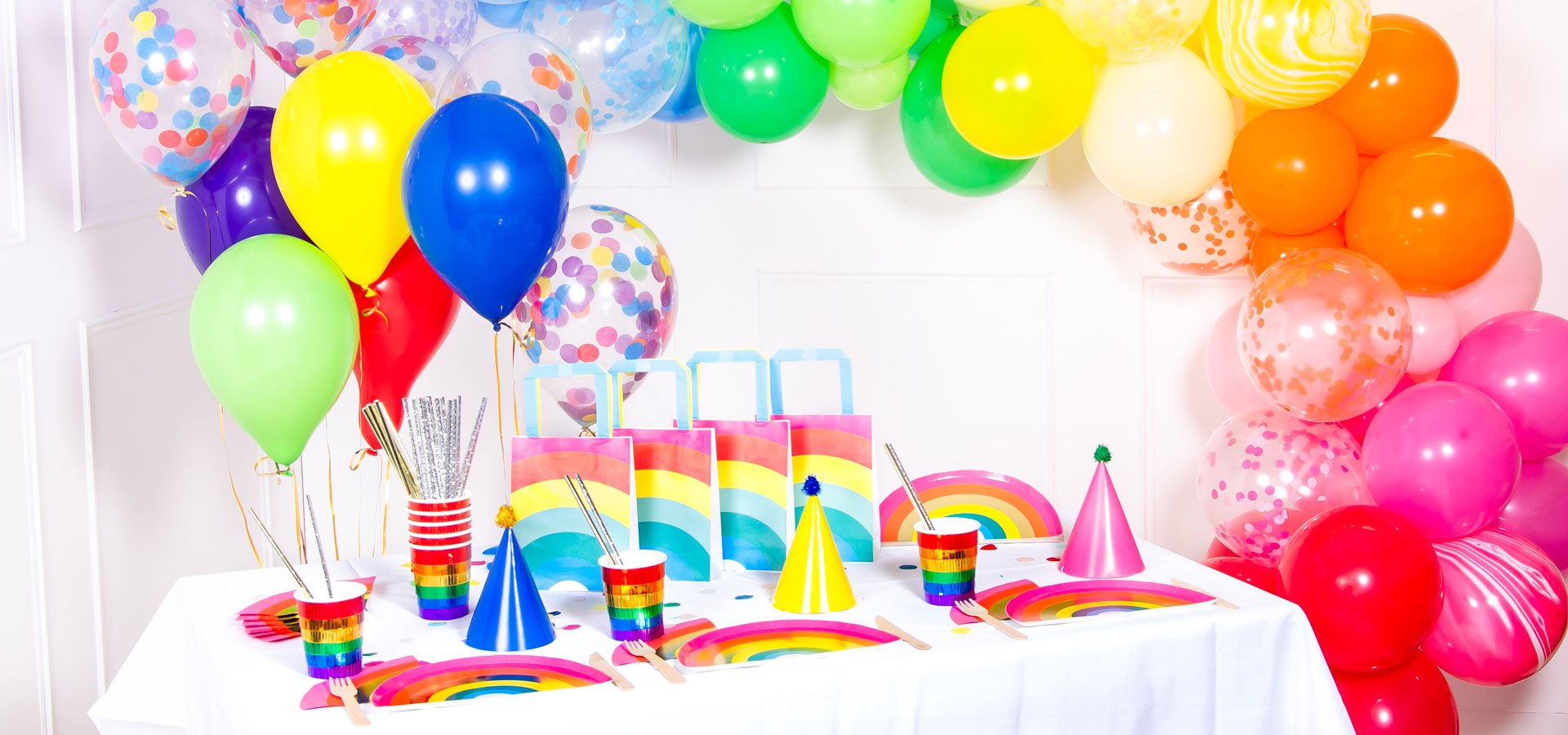 Rainbow Party Supplies | Decorations