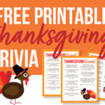 Thanksgiving Trivia (FREE Printable) - The Inspiration Board