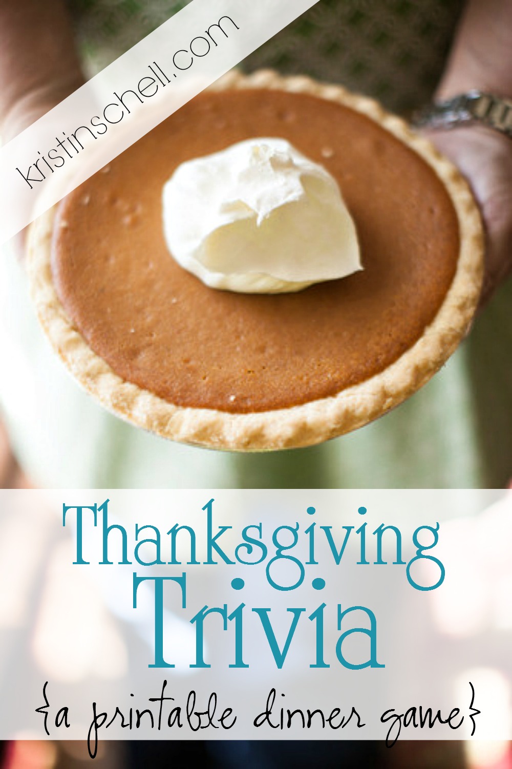 Thanksgiving Trivia - a printable dinner game