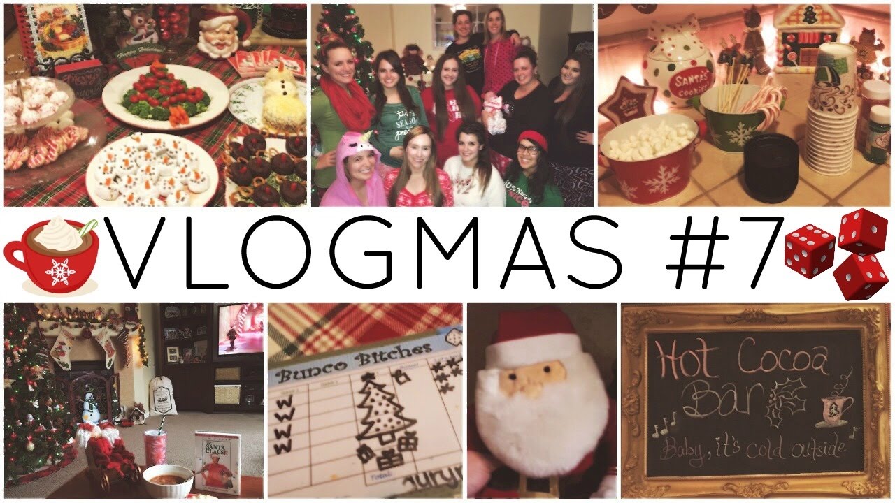 VLOGMAS 7 ♡ Christmas Bunco/Gift Exchange & Christmas Festivities
