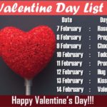 Valentine's Week Day List 2020 | Full Form