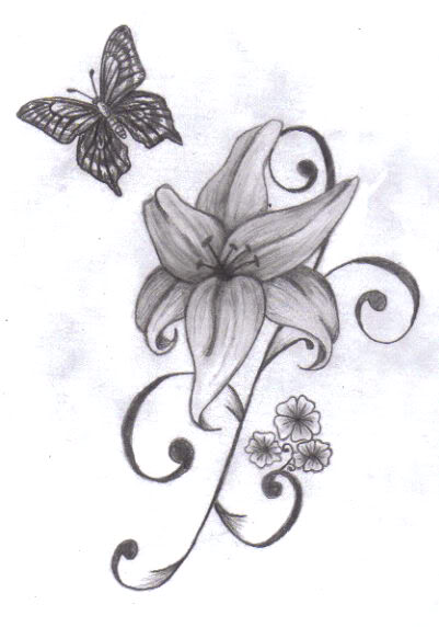 butterfly tattoo designs in black ink