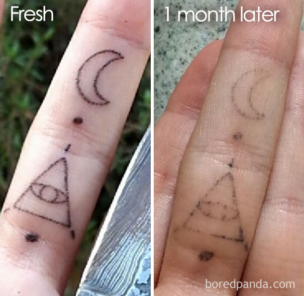 how fast will finger tattoos fade