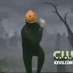 Dancing Pumpkin Man Gif halloween party ideas