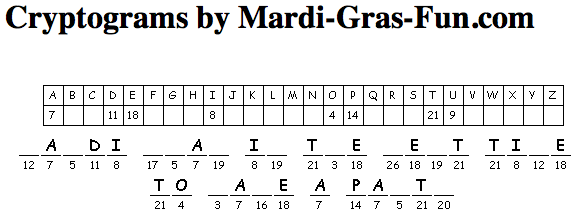 Free Printable Mardi Gras Puzzles