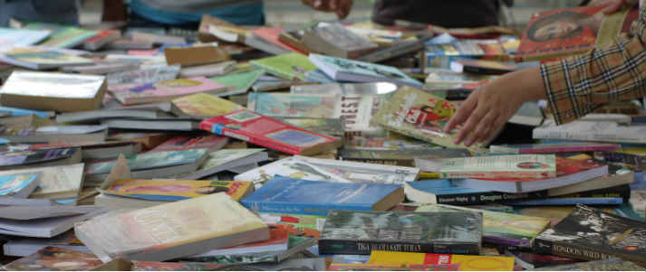 pile of books