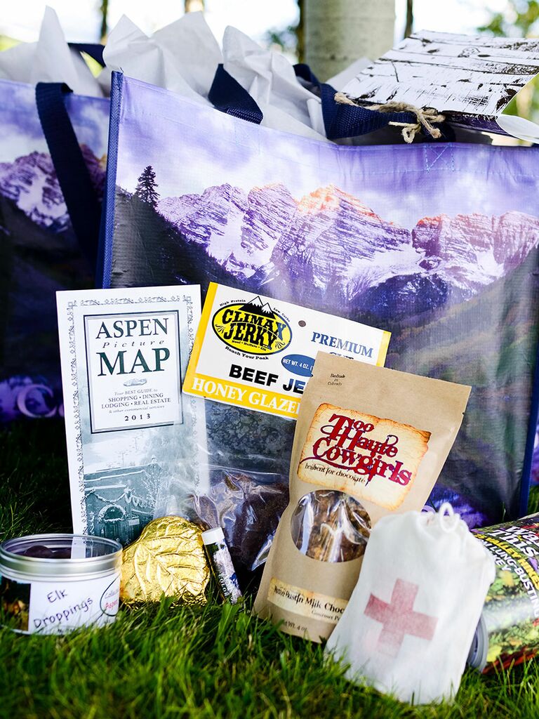 Welcome bag with weather proof essentials
