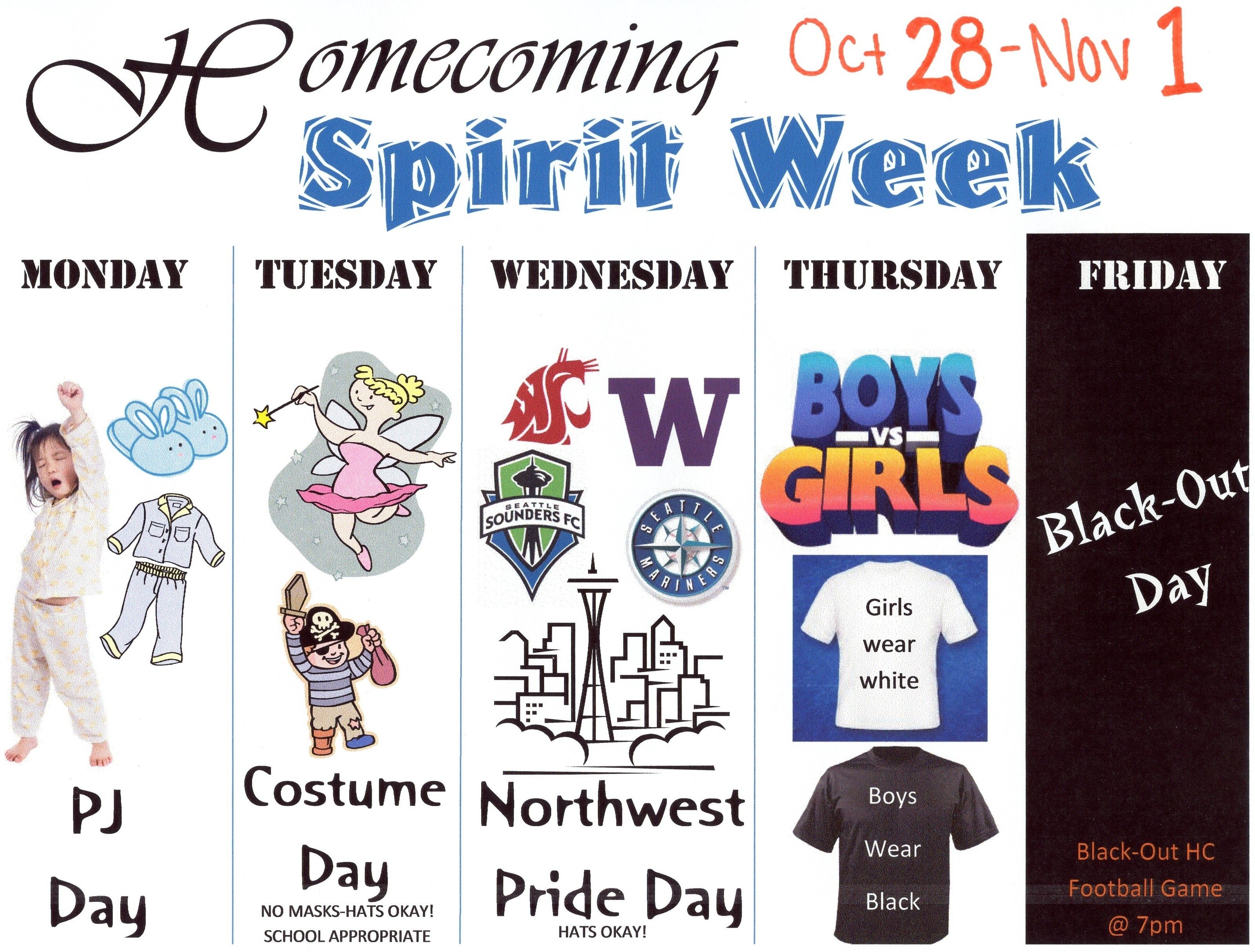 10 Unique School Spirit Ideas For High School homecoming spirit week tahoma high school 3 2021