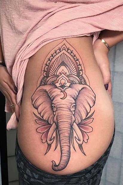 elephant tattoos for women