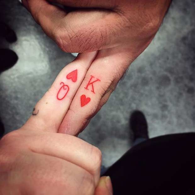 finger tattoos for couples