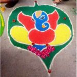 Rangoli Design with lord ganesha