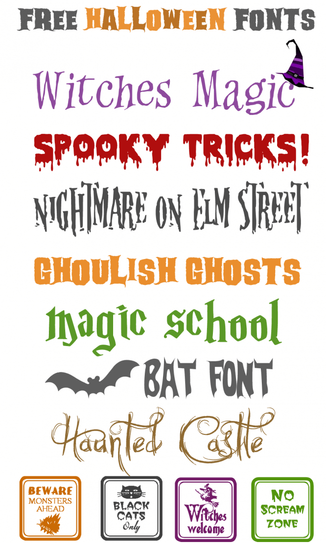 Free Halloween Fonts to Download!