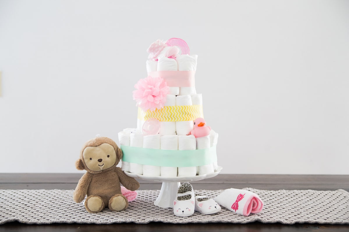 How to Make a Diaper Cake in 3 Super Simple Steps