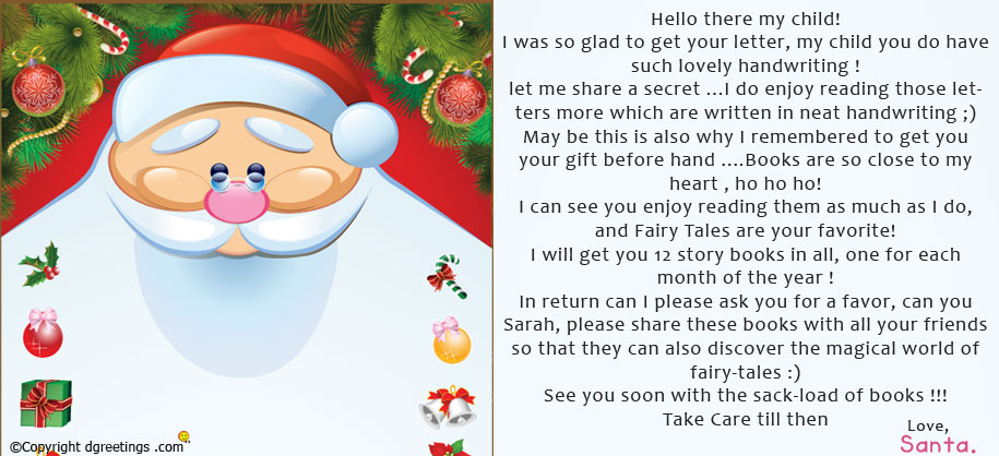 Santa текст. Secret Santa Letter Sample.