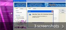 Screenshot collage for Worship Music Christian Screensaver