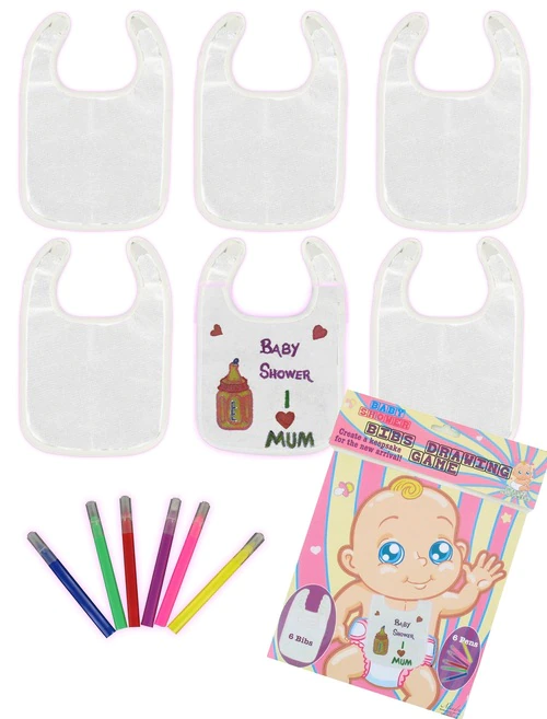 6 Baby Bibs Keepsake Creator