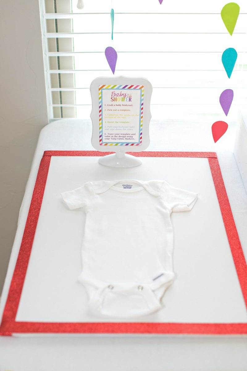 decorate onesies for baby shower craft idea