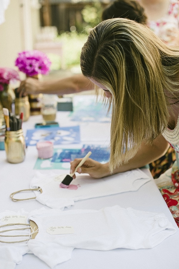 Decorate Onesies at Baby Shower!