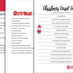 Free Printable Christmas Carol Game