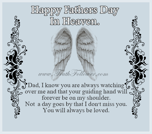 Happy Fathers Day in Heaven Images, Dad Quotes