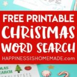 Free Printable Christmas Word Search for Kids and Adults