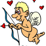Funny cupid drawing.