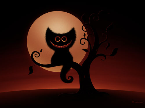 A Cheshire Kitten (Halloween Night)
