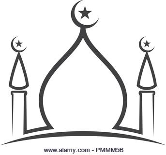 Moslem icon vector Illustration design template - Stock Image