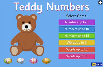 Easter Teddy Numbers - Learning to Count Game