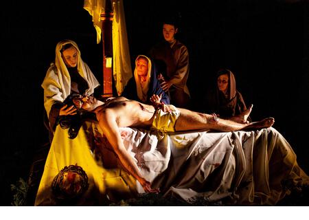 Holy Week,living passion, COLMENAR VIEJO, MADRID province, SPAIN, EUROPE. - Stock Image