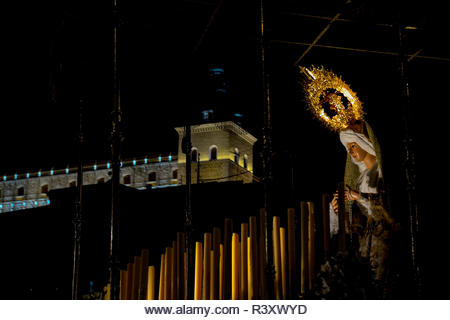 photo taken during Holy Week in Toledo - Stock Image