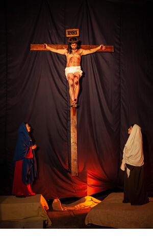 Holy Week, living passion, COLMENAR VIEJO, MADRID province, SPAIN, EUROPE. - Stock Image