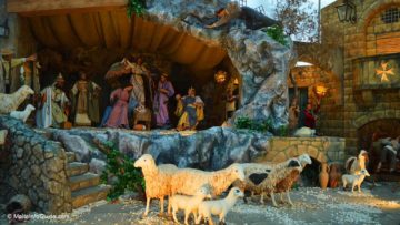 A crib set during Christmas 2021 in Valletta