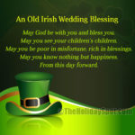 An old Irish Wedding Blessing for St. Patrick's Day