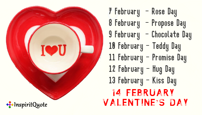 Valentine Week List 2021- 7 Feb to 21 Feb Special days - World Celebrat