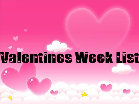 Valentine Week List 2021 All 7 Days Names and Information