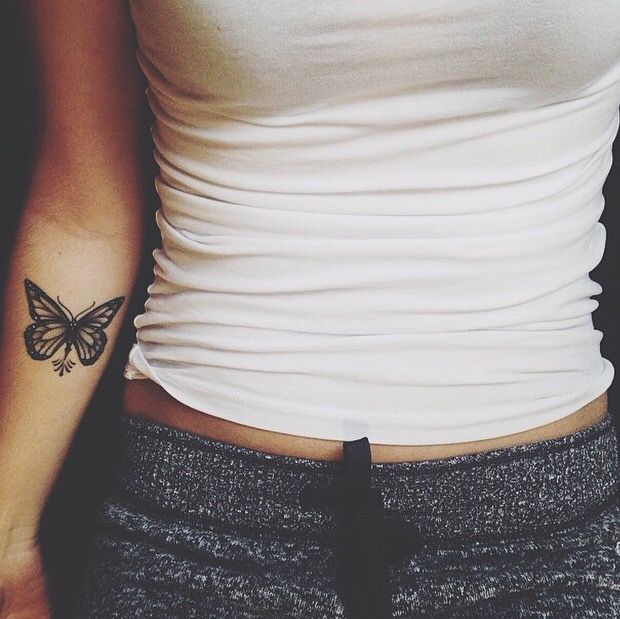 butterfly tattoo designs on forearm